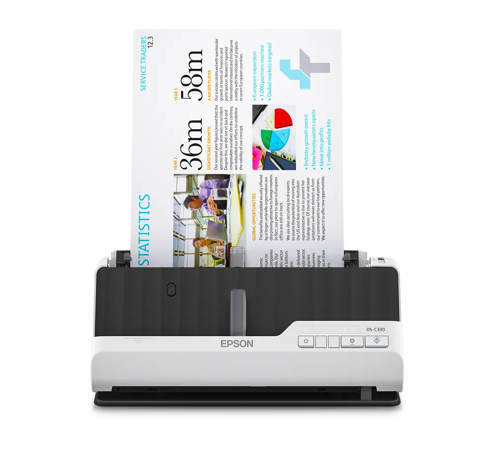 Epson Document Scanner Portable WorkForce DS-C330 A4 view 2